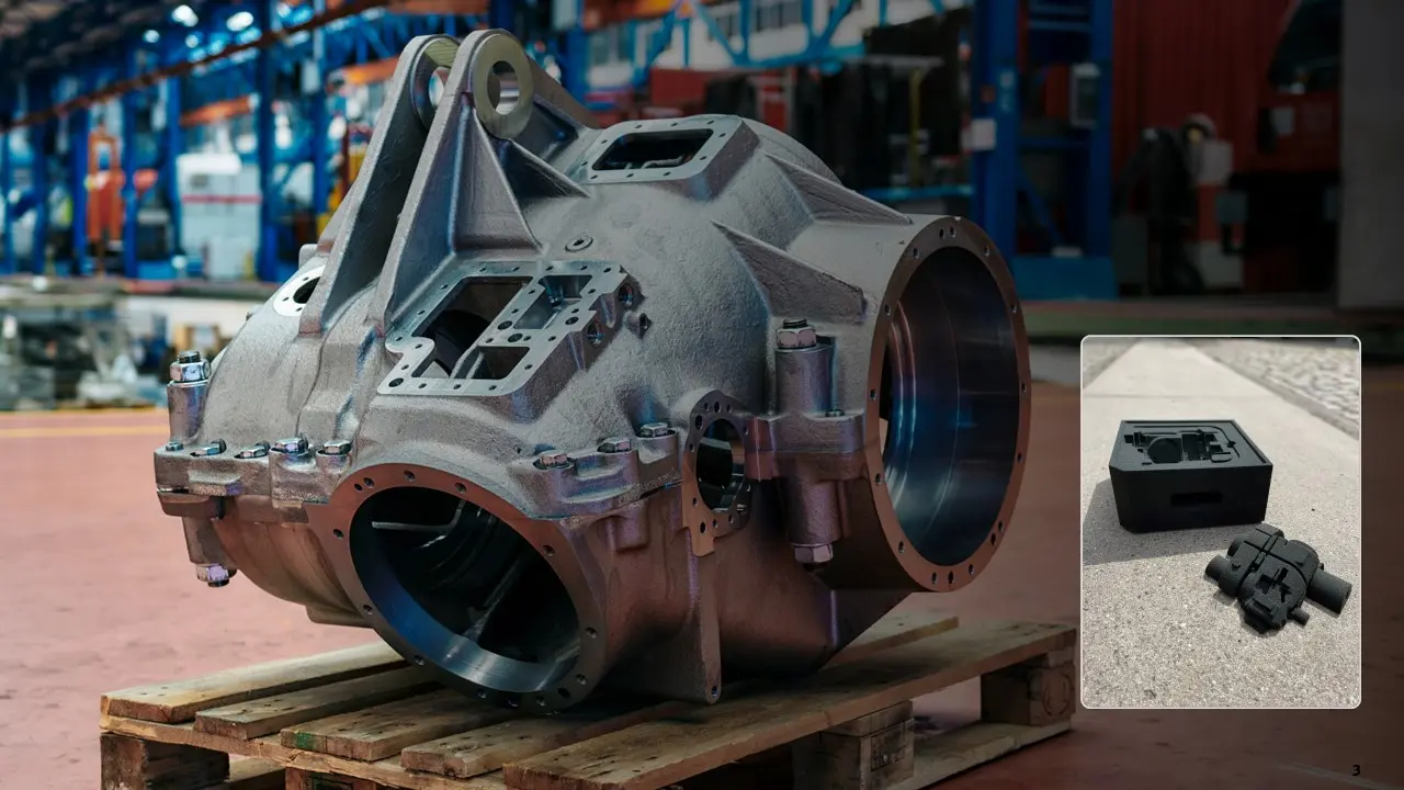 Gearbox housing for shunting locomotive
Image courtesy: Deutsche Bahn